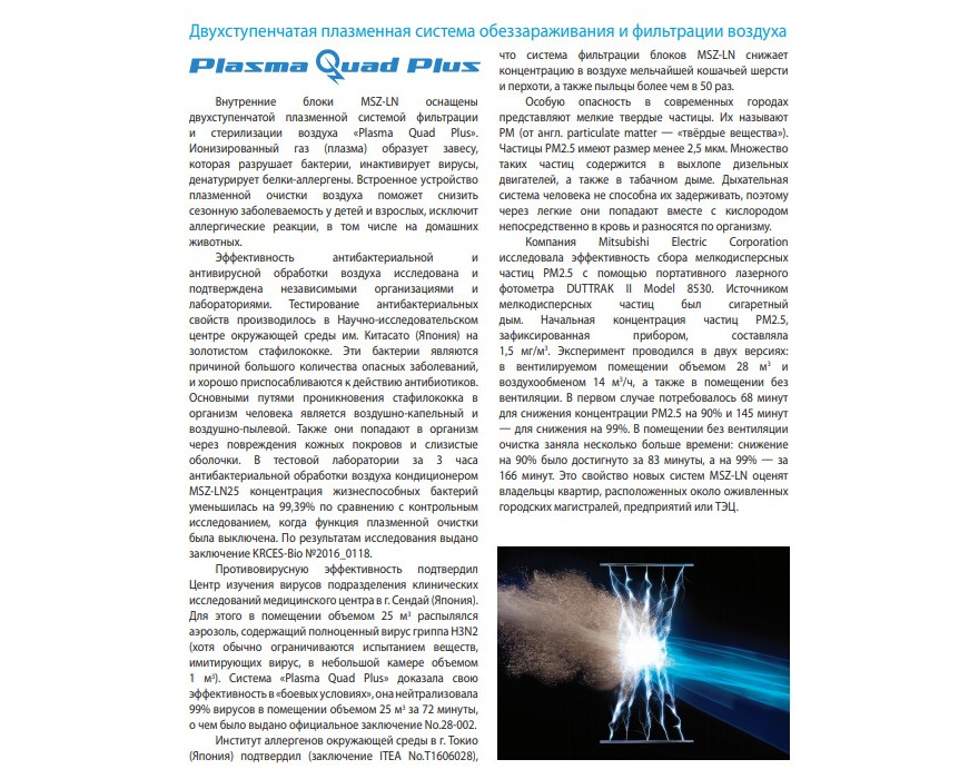 Сплит система Mitsubishi Electric MSZ-LN25VG/MUZ-LN25VGHZ (Zubadan) инверторная